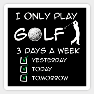 Funny Golf print Sticker